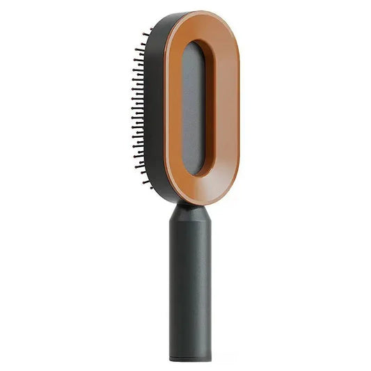 Luxe self cleaning hairbrush Gold